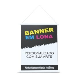 Banner com Bastão e Corda 60X90 cm