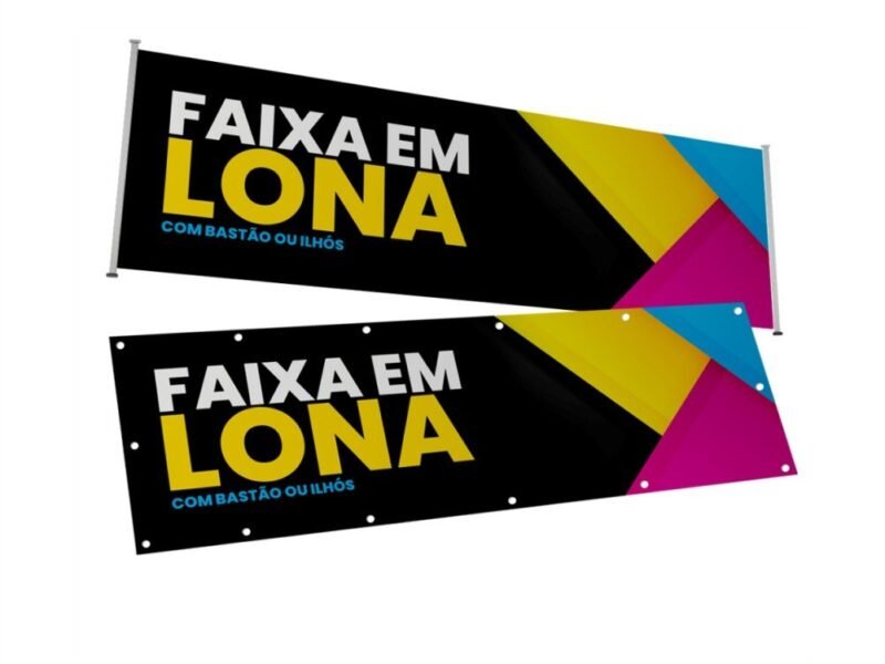 Faixa Lona Frontlight 440g 80x300 cm